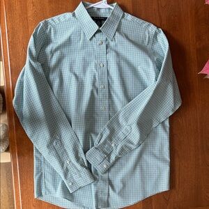Brooks Brothers Green Checkered Button Down Shirt